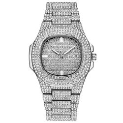 Hip Hop Fashion Luxury Men Watches Full Iced CZ