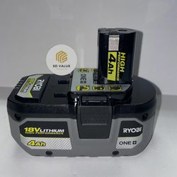 Ryobi ONE+ 18V 4.0 Ah Lithium-Ion HIGH PERFORMANCE Battery 