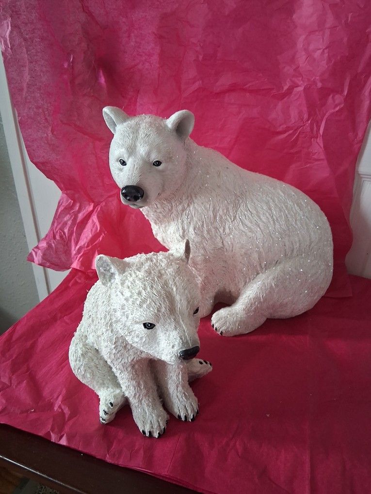 Polar Bear Statues.