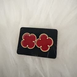 Clover Earrings Red🎄