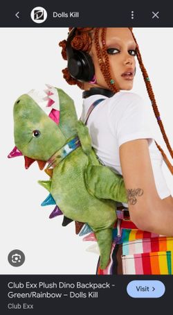 Club Exx Slay Rex Dino Backpack - Dolls Kill