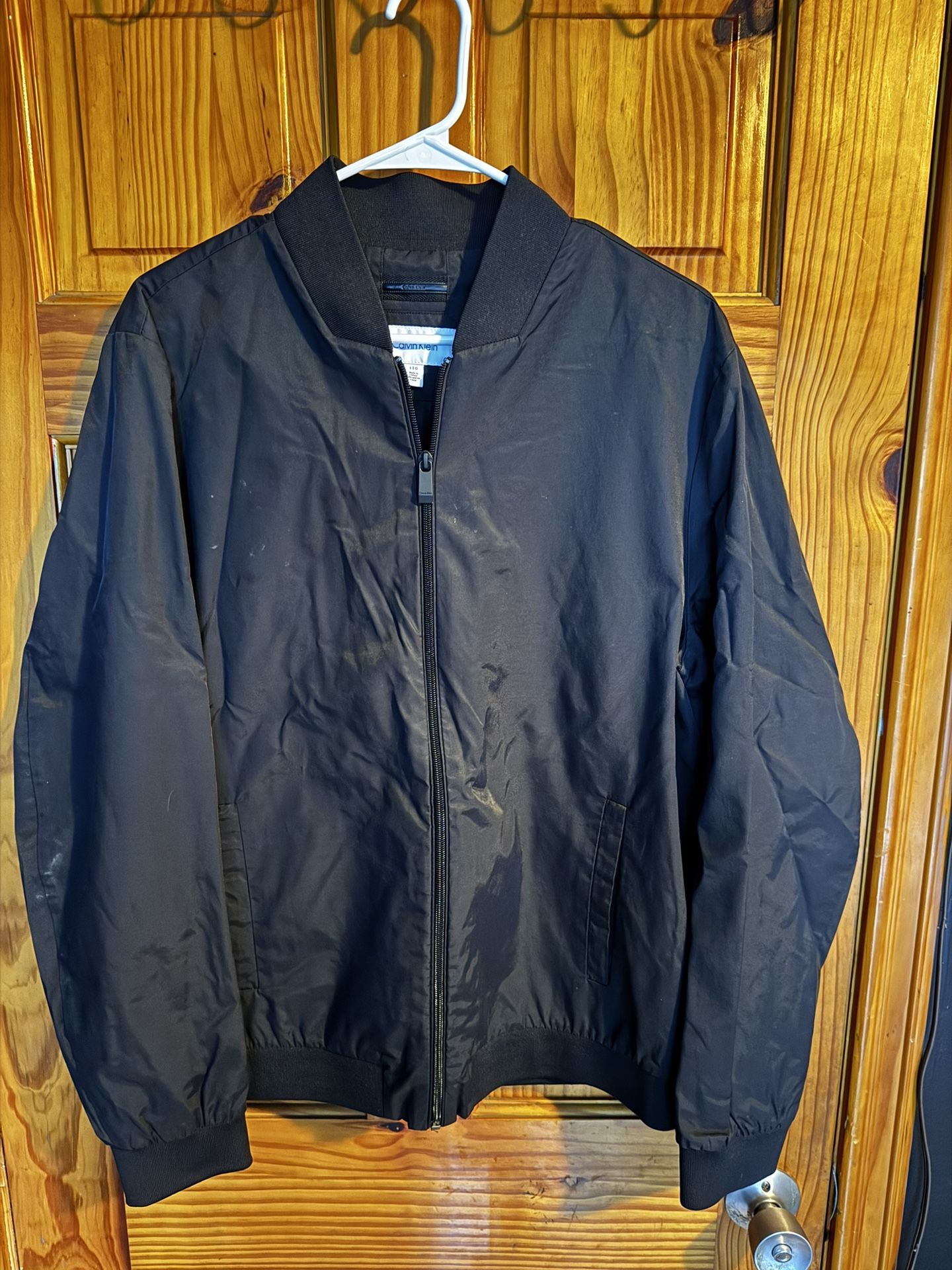 Calvin Klein Bomber Jacket Size M, Black