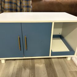 Small TV Stand Made For Cat Litter Box 