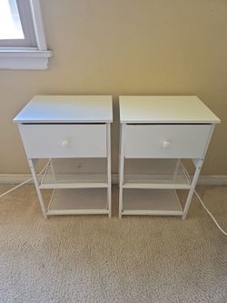 Night stand pair with charging station