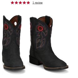 Justin boy boots size 6