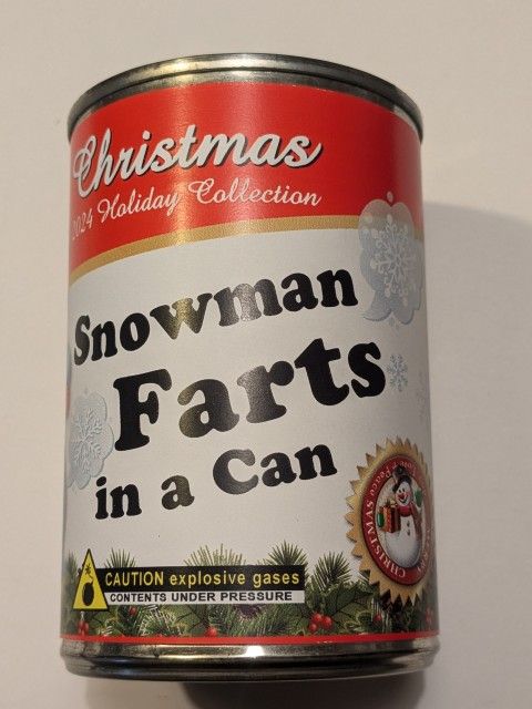 🤣 Gag Gift Snowman Farts In A Can