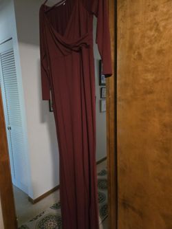 Marroon colored maternity XL dress
