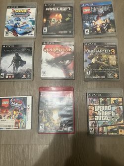 PS3 And Nintendo 3DS Games