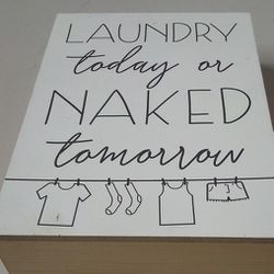 Funny Wooden Laundry Room Decor Wooden Box With Funny Saying For Laundry