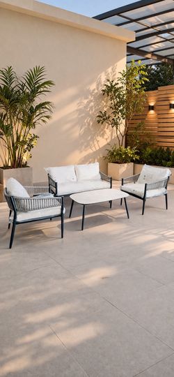4pc outdoor patio furniture set