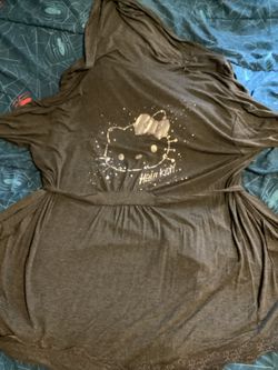 Hello Kitty Grey Robe By Sanrio