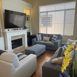 Stylish Couches With Ottoman