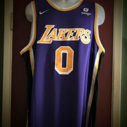 Los Angeles Lakers #0 Russell WestBrook NBA Basketball Jersey -S,M,L,XL,2X,3X