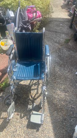 Wheel chair price 40$  pick up. E. Side. Tacoma