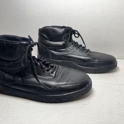 Vintage Red Wings Soft Sided Black Leather Boots (Size 11.5 EE wide)