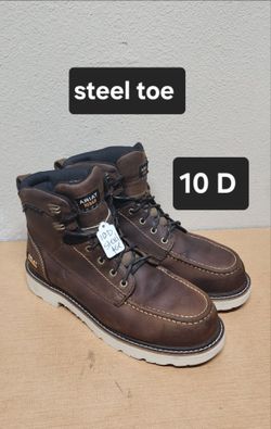 Ariat Work Boots Sz 10D Steel Toe