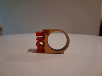 Vintage Wood Triple 5 Soul Ring