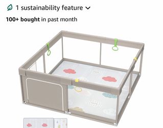 Almost brand new- Fodoss Baby Playpen , 71x59inch Extra Large Playpen for Toddlers