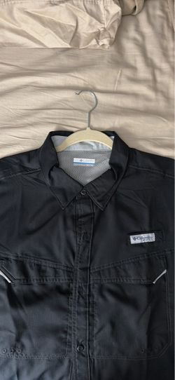Columbia Men Button Down XL Black