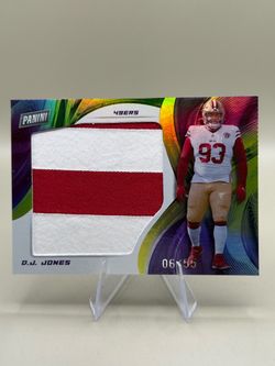 D.J. Jones Panini 49ers Jersey Relic Card 06/55