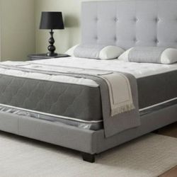 New Queen Size Bed With Mattress And Free Delivery 