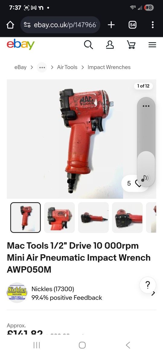 Mini Air Impact Wrench