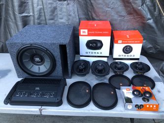 JBL COMPLETED SOUND SYSTEM 6X9-6.5 tweeters speakers & 12inch Subwoofer with 5 channels amplifier