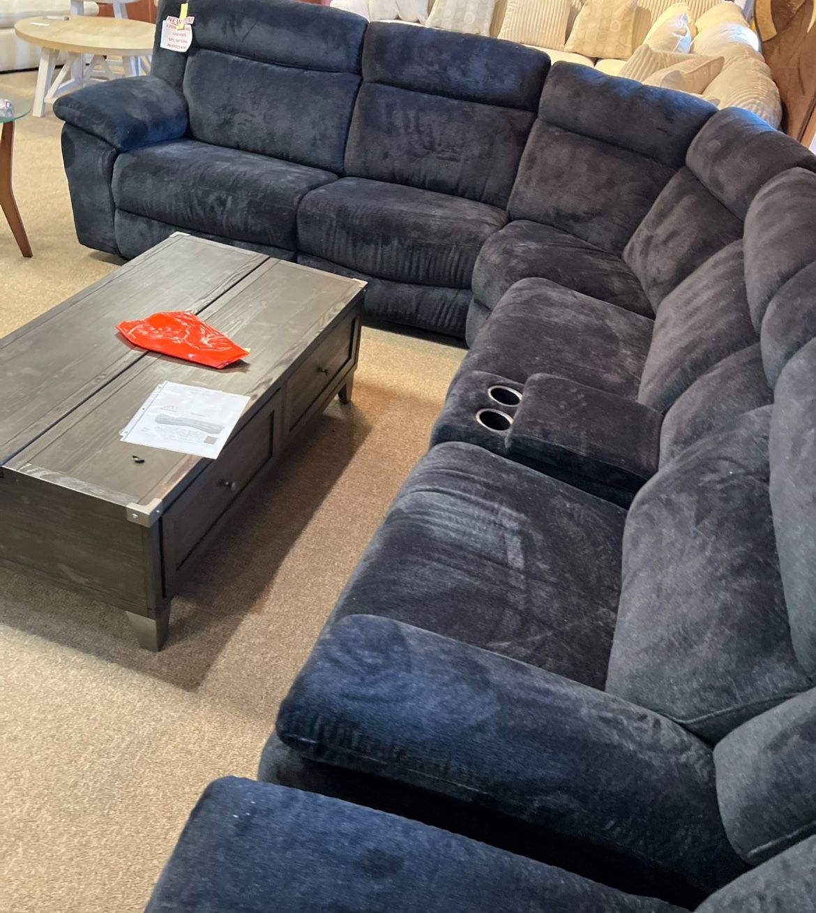 Theater Reclining Nice Sectional!