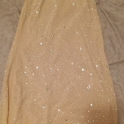 Short Gold Bedazzled Dress