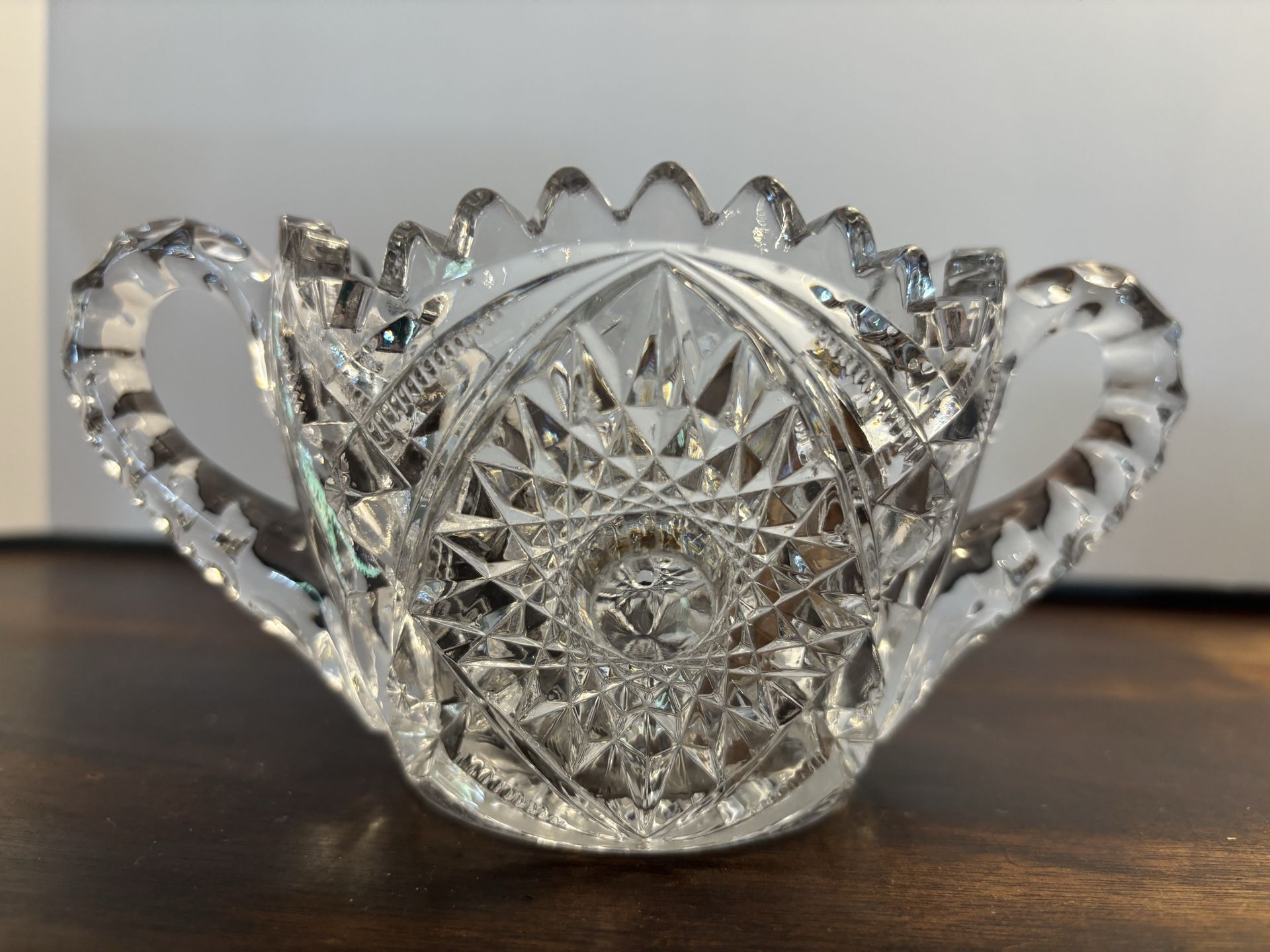 EAPG “McKee” double handled sugar bowl
