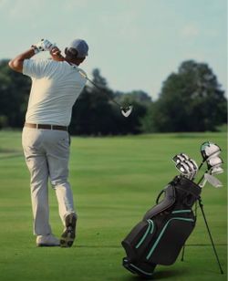 Golf Club Set For Men 13-Piece Complete Golf Set For Right Handed With Stand Bag & 3 Bonus Head Covers