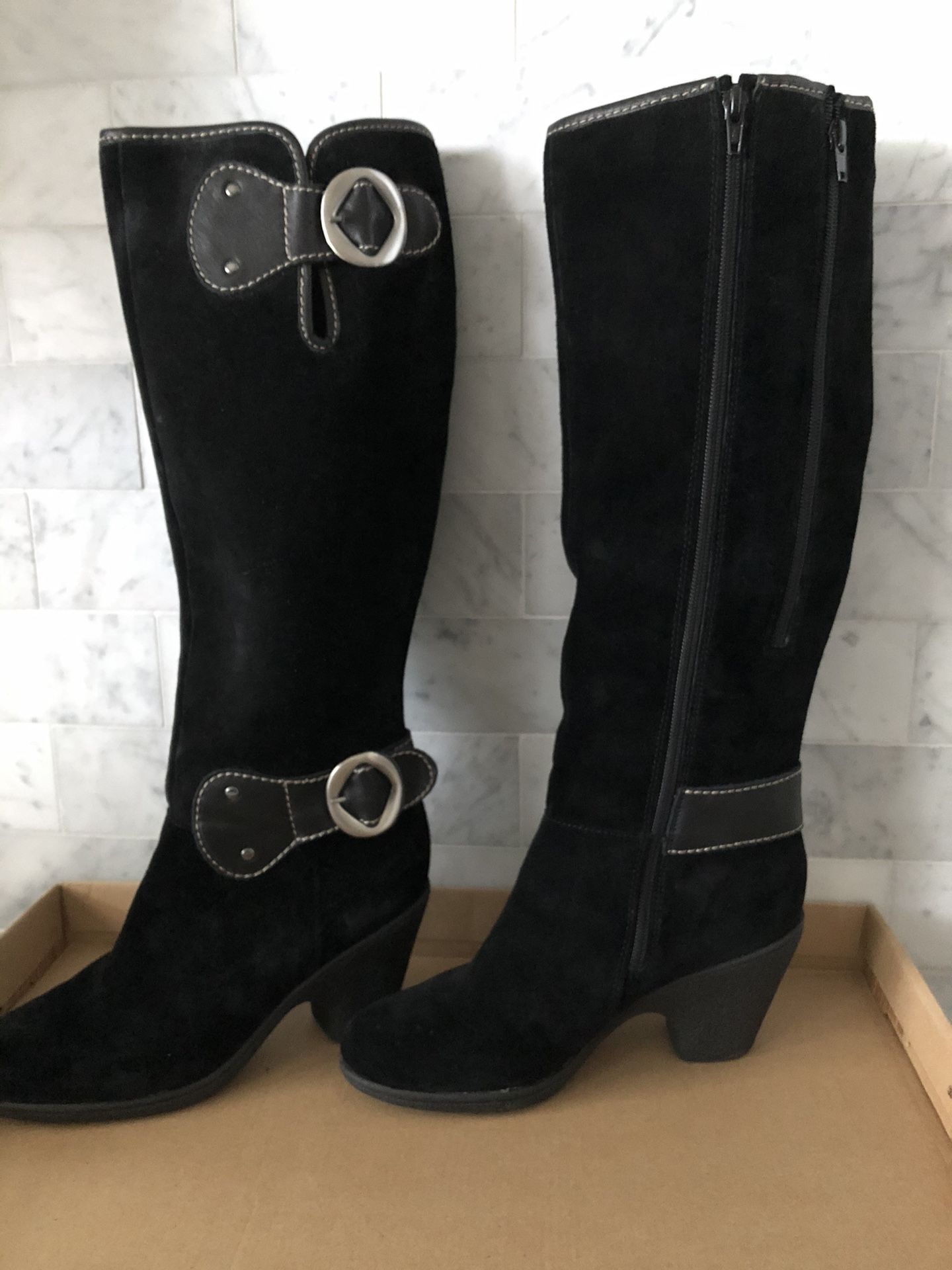 Black Suede Boots