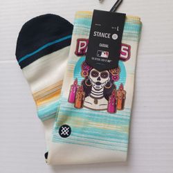 San Diego Padres Men's City Connect 2.0 Dia De Los Muertos Alternate Stance Socks Large
