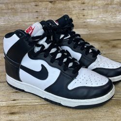 Nike Dunk High Black White Womens Size 7.5 Shoes Sneakers - DD1869-103