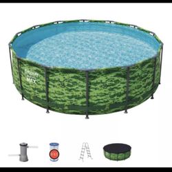 Bestway® Steel Pro MAX™ Round Metal Frame14' x 48" Above Ground Pool Set