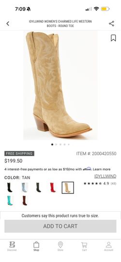 Idyllwind western boot