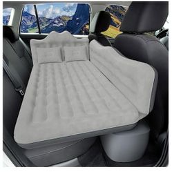 DikaSun Car Air Mattress, Inflatable SUV Truck Air Mattress Back Seat Camping Bed Thickened Car Sleeping Pad for Travel, Car Bed SUV Mattress with Car
