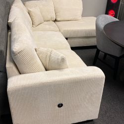 Farmhouse Sectional 2 Piece With Chaise. Can Deliver $550