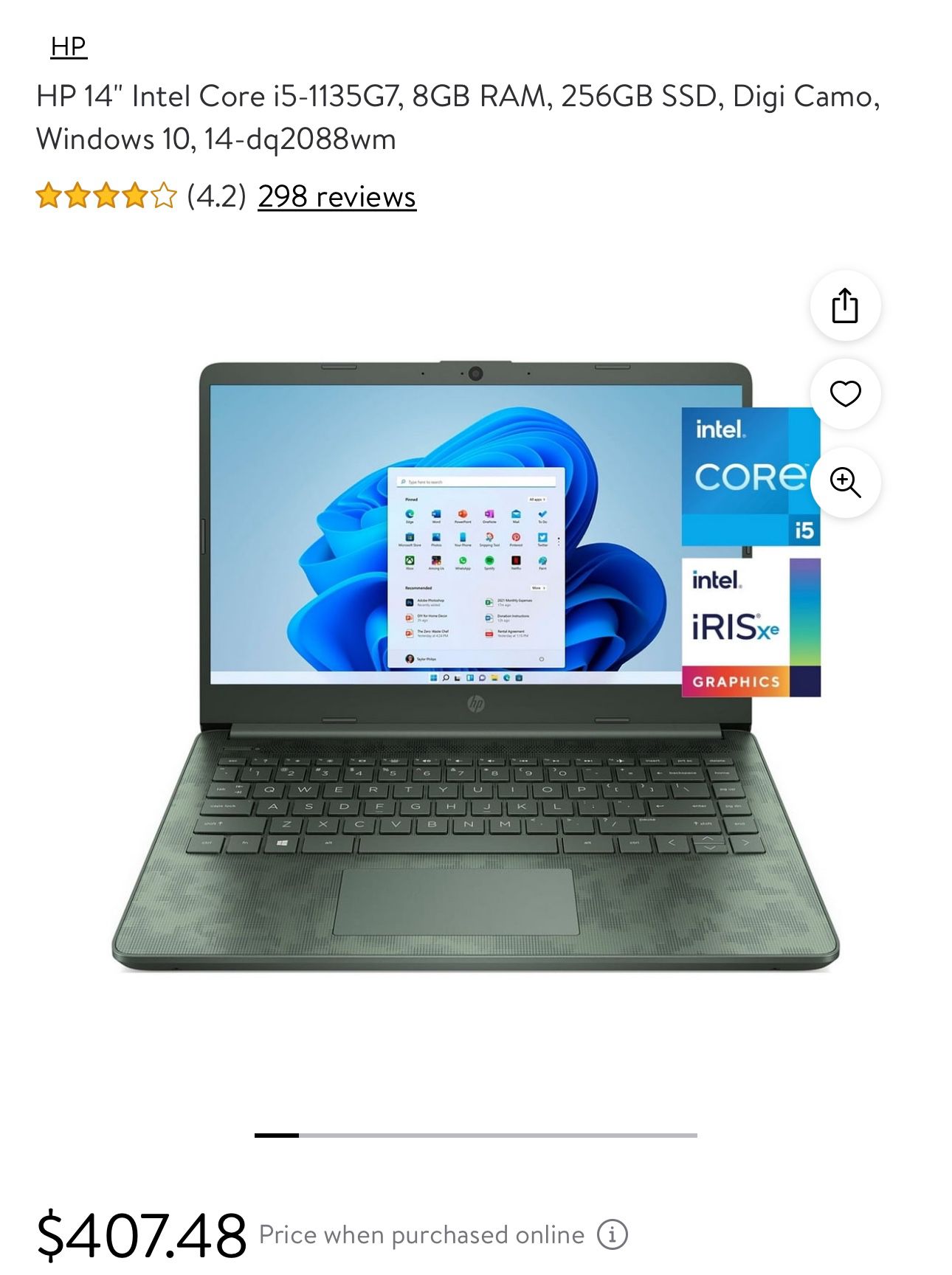HP 14” i5 Laptop
