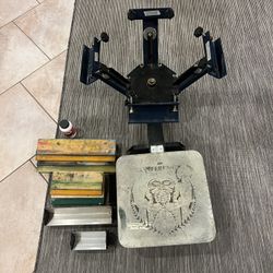 Screen Printing 1 Station 4 Color 