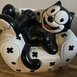 Vintage 1997 Felix The Cat Cookie Jar