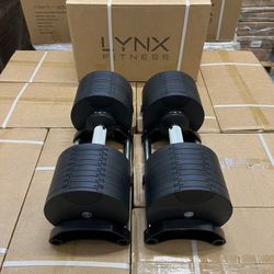 ( BRAND NEW IN BOX ) Pair Of 80lb Adjustable Dumbbells - Click On My Profile For More Gym Equipment 