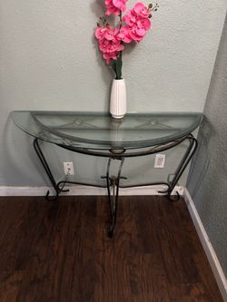 Glass half table