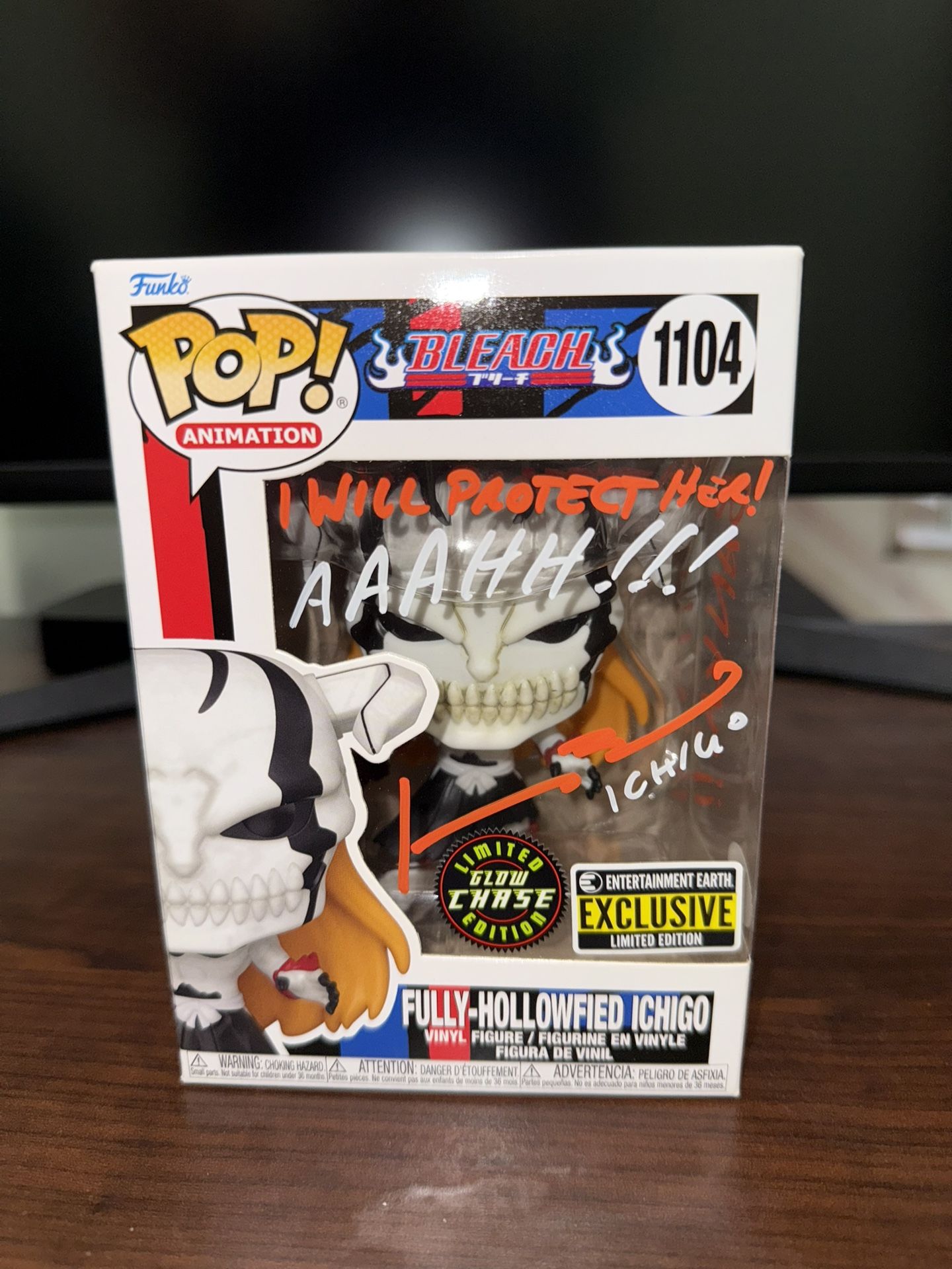 Fully Hollowfied Ichigo Glow Chase signed Johnny Bosch