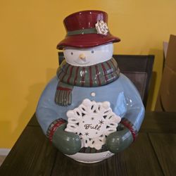 Snowman Cookie Jar - Large