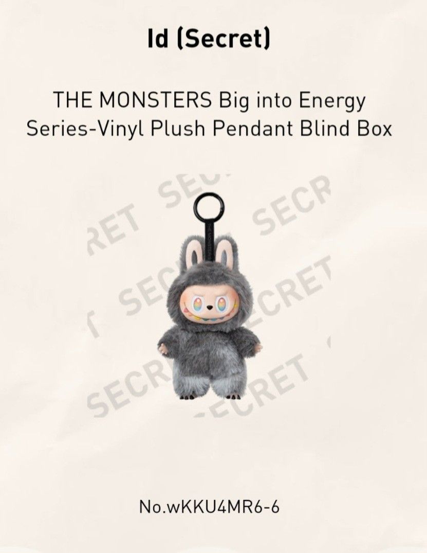 Big Into Energy ID secret Labubu