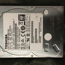 TOSHIBA 1TB HARD DRIVE 