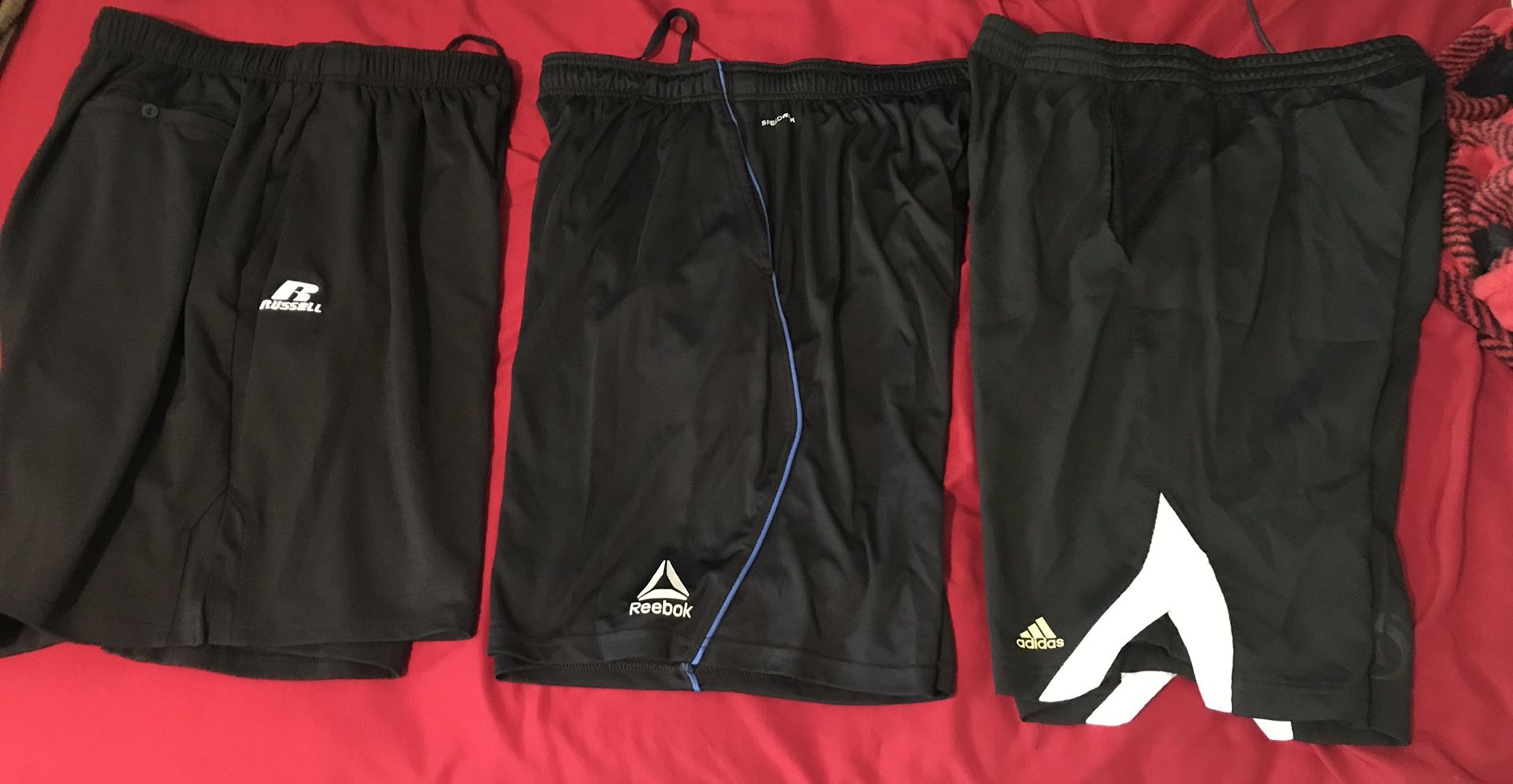 Men’s Large Adidas, Reebok, Russell 