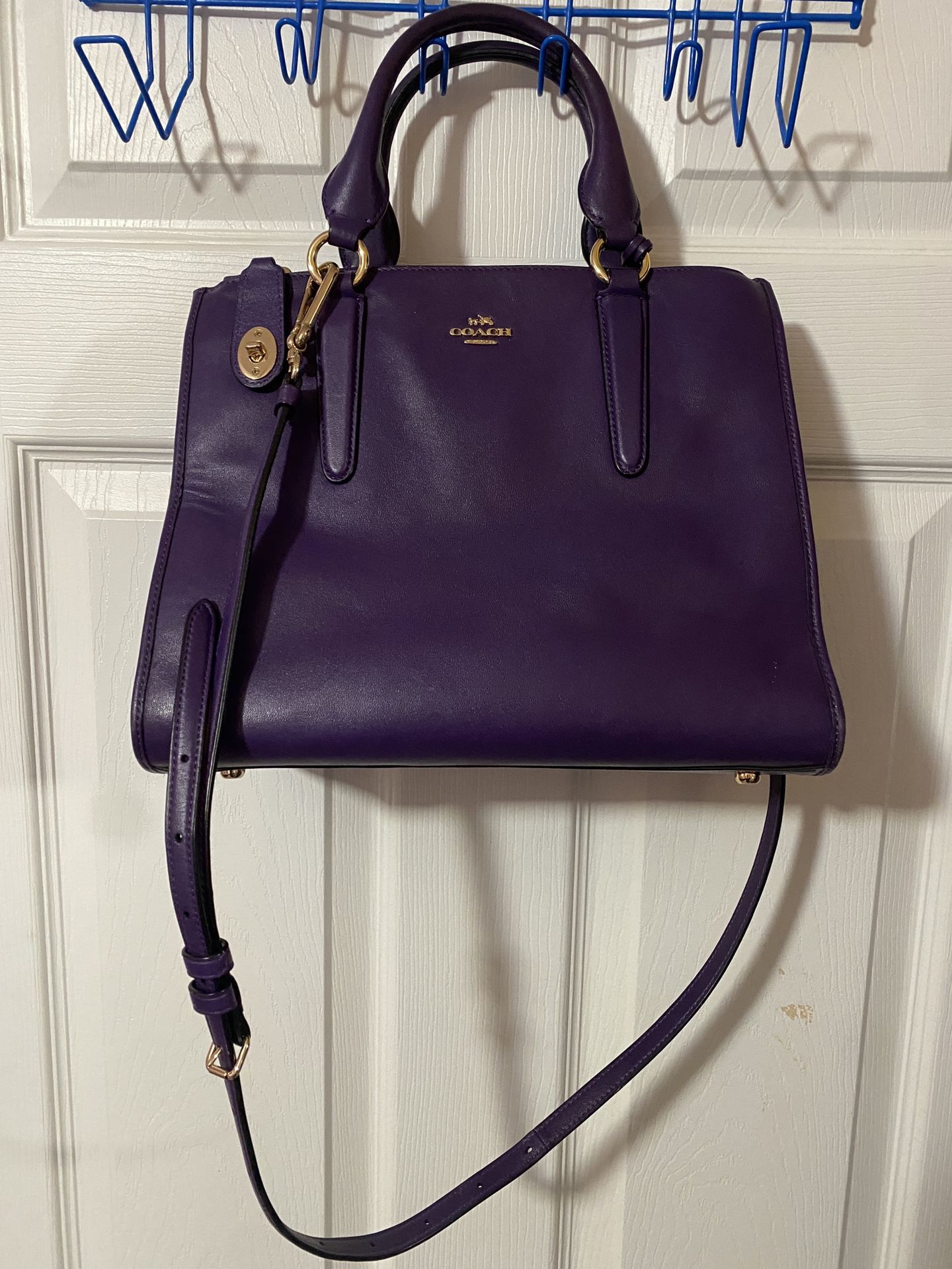 Purple Coach Bag