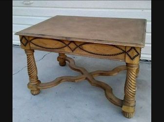 Ornate Carved Wood Coffee Table